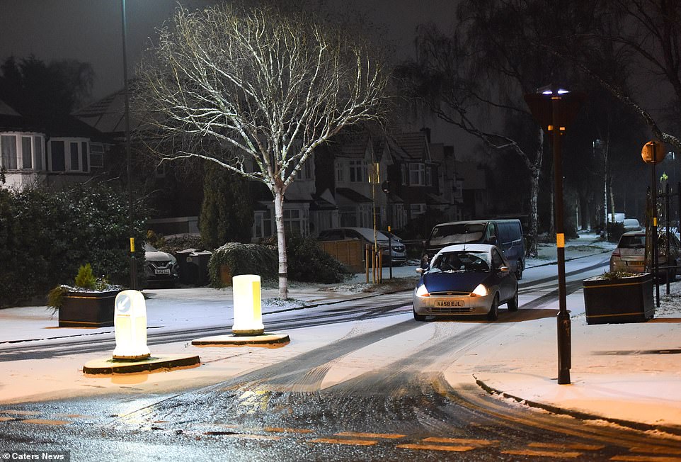 Drivers on the road early this morning had to contend with snowfall and icy conditions in Birmingham