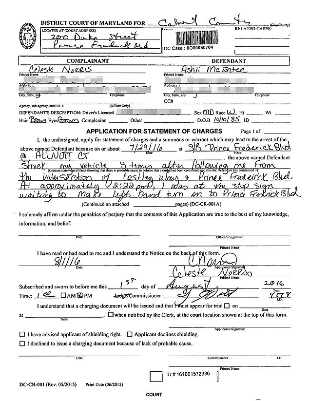 Norris’ July 2016 affidavit reveals Babbitt was dating her future husband and former marine Aaron Babbitt for over two years before her then-husband, Air Force Staff Sergeant Tim McEntee, filed for divorce from her