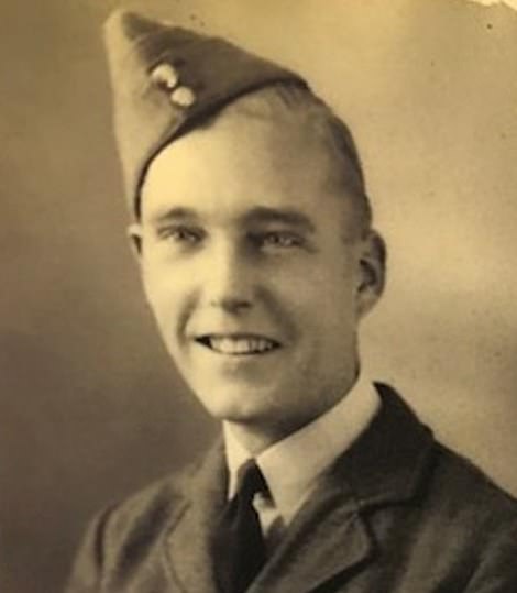 Mr Clark pictured in his RAF uniform