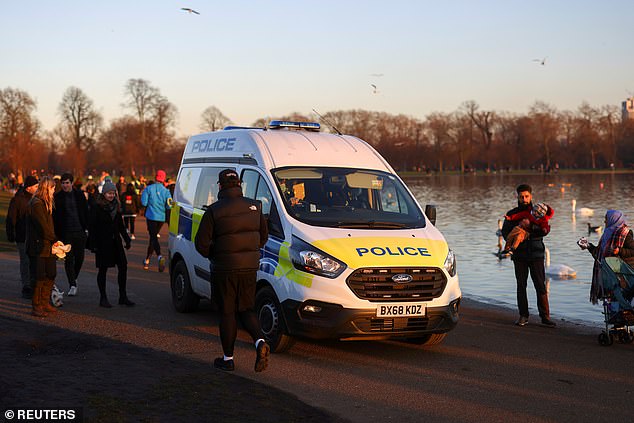 It comes after police have cracked down harder on rule breaking. Pictured: Kensington Palace Gardens in London