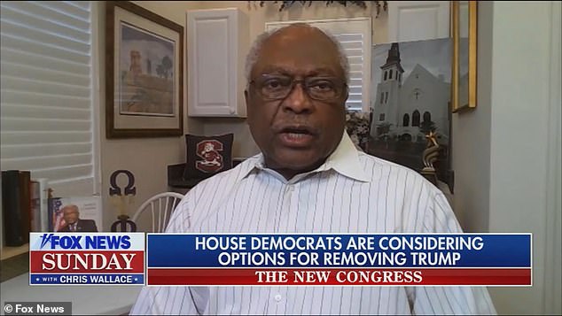 House Majority Whip Jim Clyburn said Sunday that Democrats will vote on impeachment this week, but said the party might wait until after Joe Biden's first 100 days in office to move the articles to the Senate