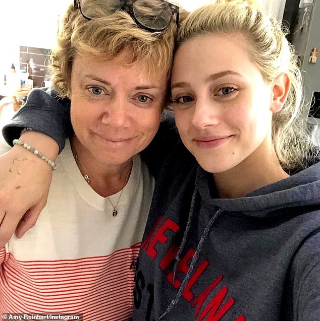 She misses her family: The TV star seen with her mother Amy Reinhart; she said she could not be with her family at this time