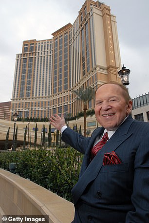 Multi-billionaire Sheldon Adelson at The Palazzo Las Vegas in 2008