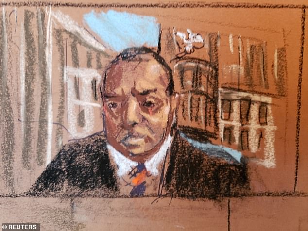 Magistrate Judge Sanket J. Bulsara, seen in a court sketch, called the multiple charges that Mostofsky faces 'quite grave'