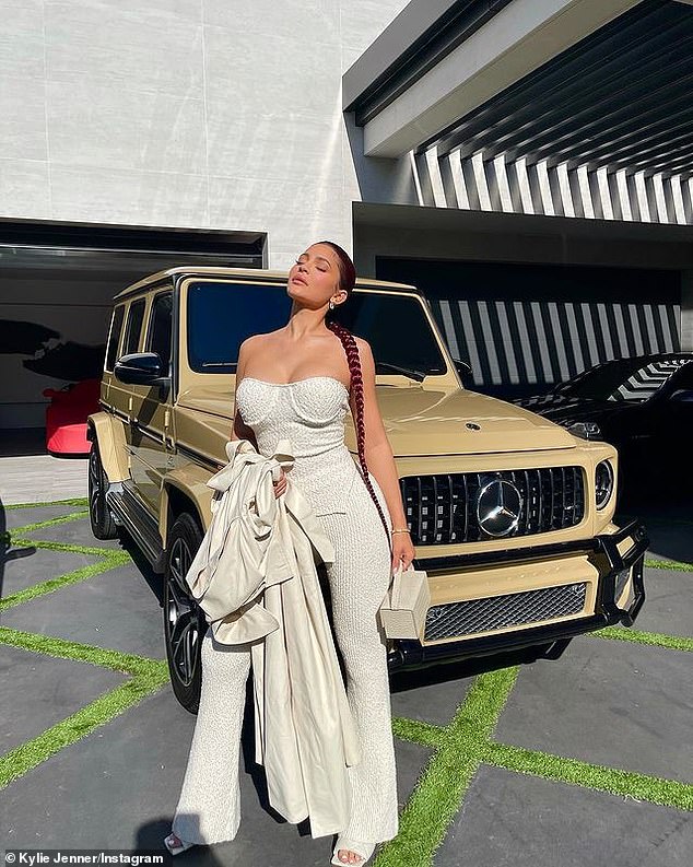 Decked out: The Kylie Cosmetics founder spared no expense on the last day as she came ready in full glam and wore an exaggerated braid that came past her waist