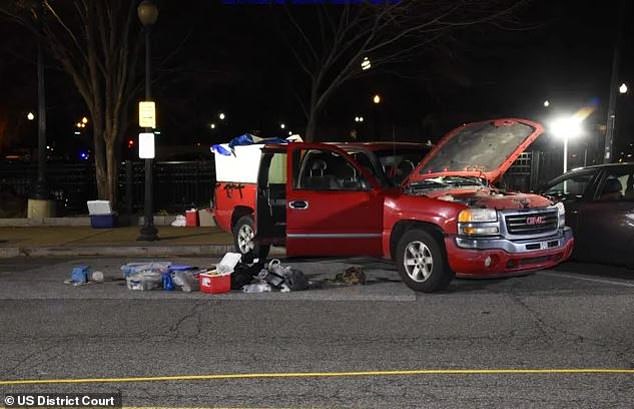 Police allegedly uncovered homemade bombs inside of Coffman's pick-up truck while it was parked near the Capitol during last Wednesday's siege