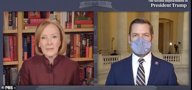 Swalwell told host Judy Woodruff that both Trump and Bin Laden inspired acts of violence