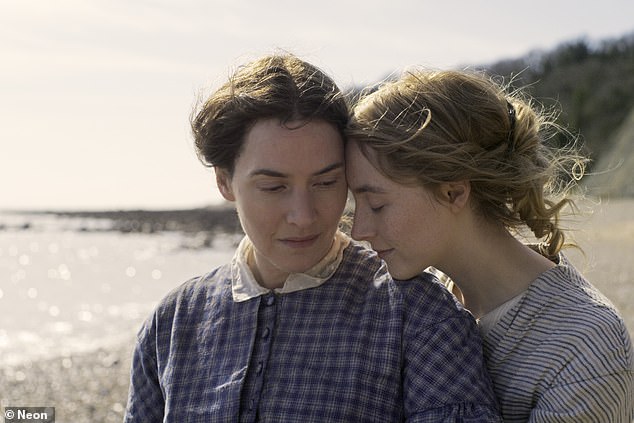 Passionate: Kate Winslet with Saoirse Ronan in Ammonite