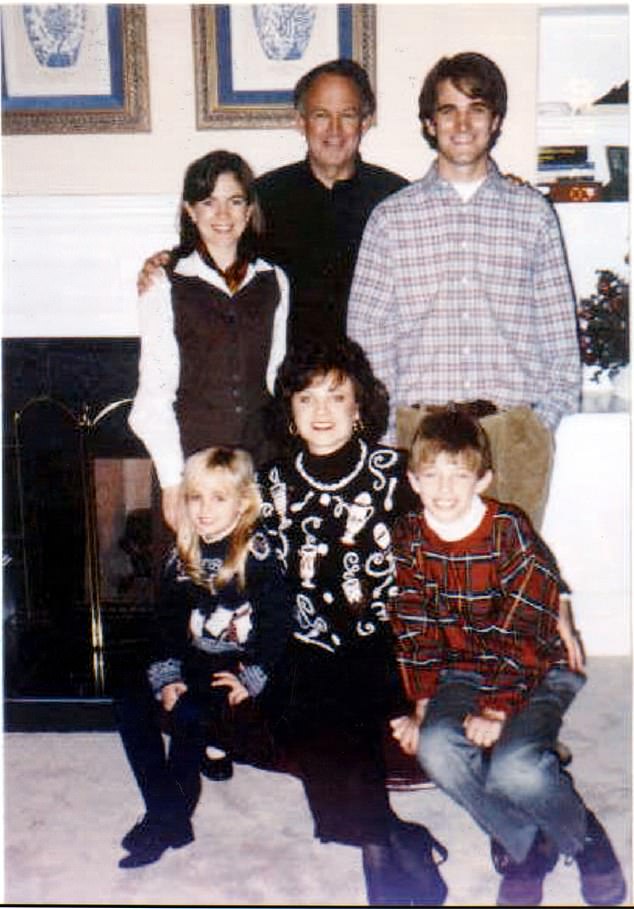 John Andrew was one of three children from John Ramsey's first marriage. He is pictured top right with his father (center), full sister Melinda (top left), step-mom Patsy (front center), JonBenét (front left) and half brother Burke (front right)