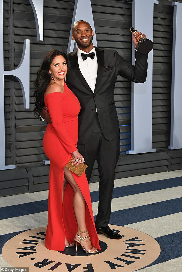 Kobe and Vanessa at the Vanity Fair Oscars bash in 2018