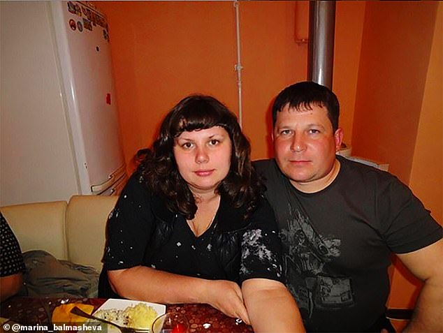 The blogger divorced Alexey (pictured together) after 10 years together and he has previously accused her of seducing his son when he came home on holiday from university