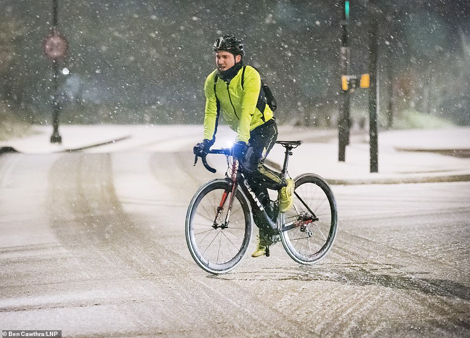 Heavy Snow at Hampstead, north London, as some parts of the UK were blanketed in snow and freezing conditions today