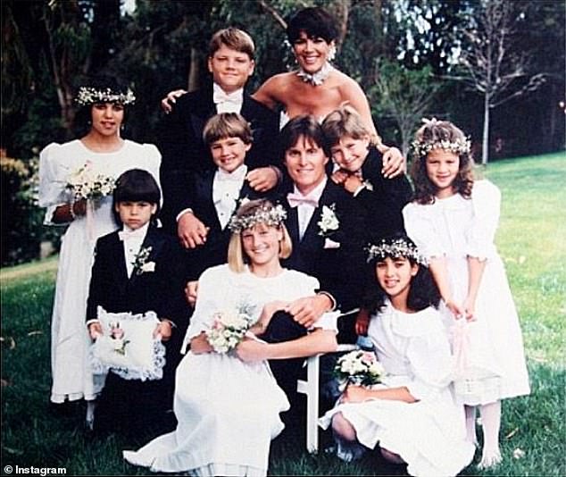 Man and wife... and a lot of kids: The two wed in 1991 after Kris had divorced Robert Kardashian with whom she had four kids: Kourtney, Kim, Khloe and Rob