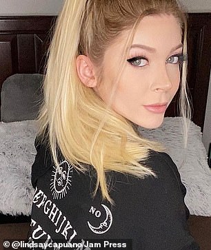 Lindsay currently earns around $6,600 a day from posting her half-naked photographs online, but earns most of her money from fans who give her tips