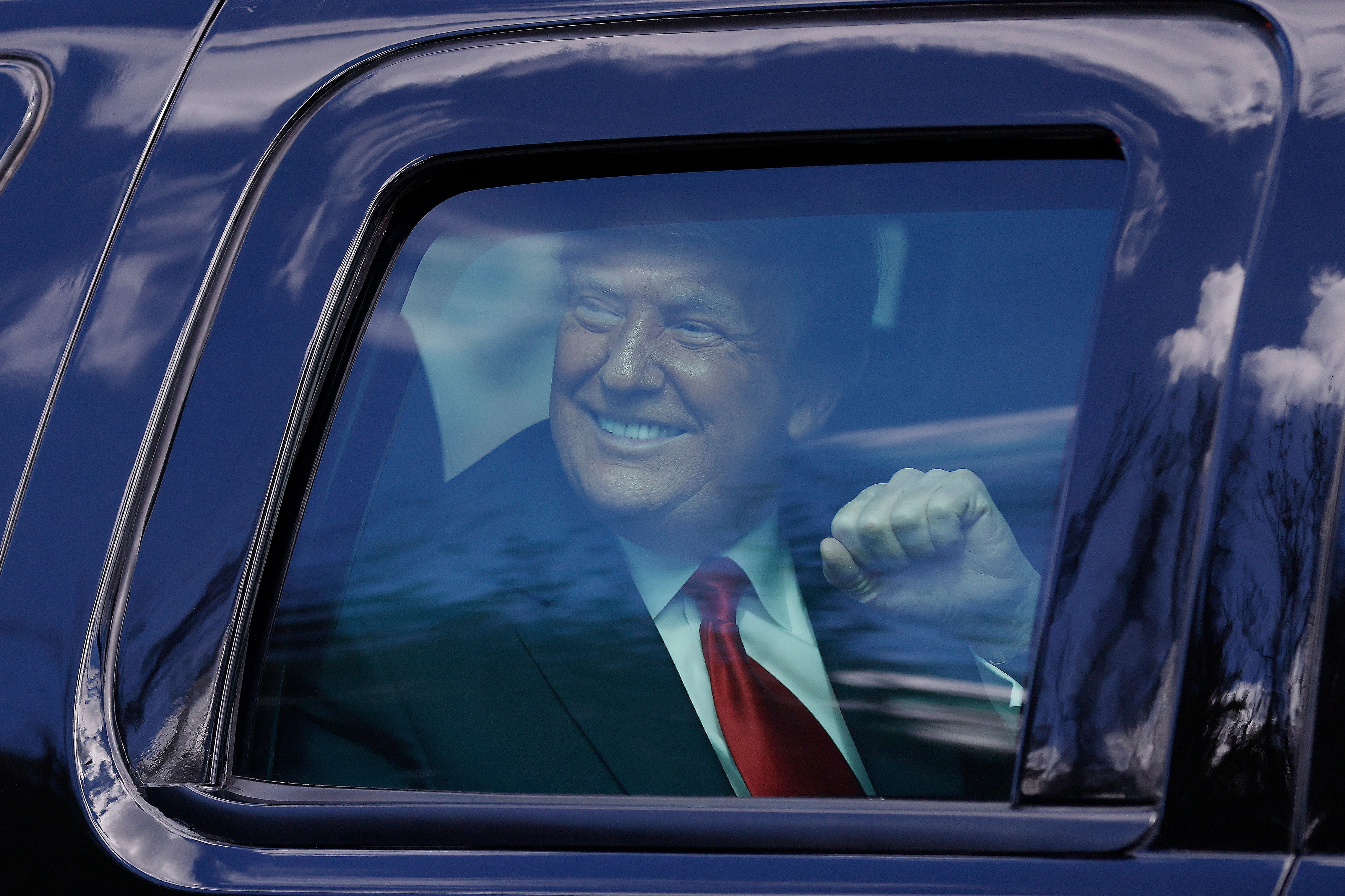Donald Trump travels to Mar-a-Lago on Joe Biden's inauguration day