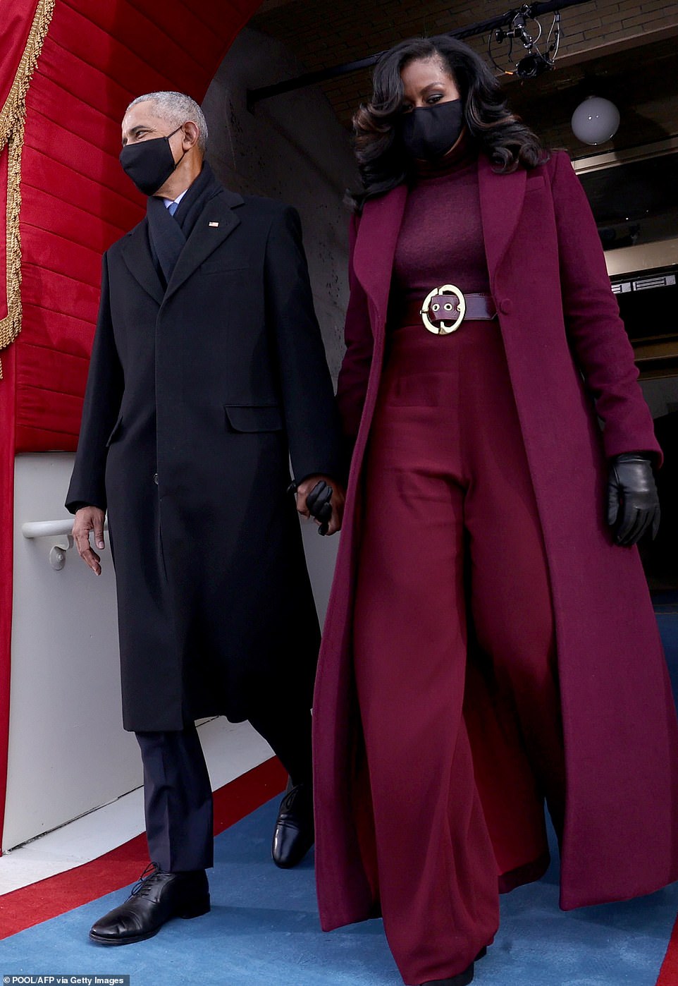 Fit like a glove: Mrs. Obama's tailor, Christy Rilling, told DailyMail.com that tailoring the outfit was their 'top priority'
