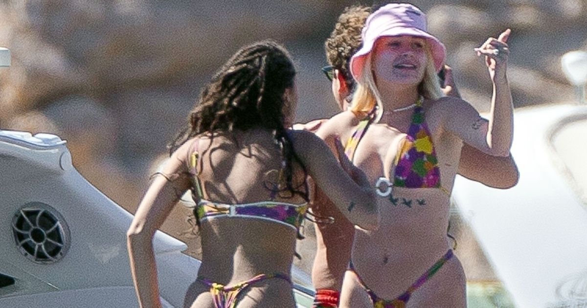 Lottie Moss dons tiny bikini and parties on a boat in Mexico on ‘business trip’