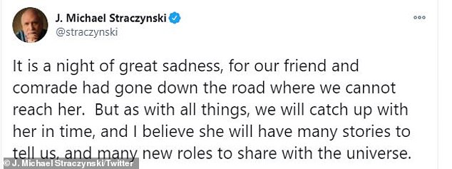 The creator of Babylon 5, J. Michael Straczynski shared the sad news via his own Titter feed and said it was 'a night of great sadness'. He also tweeted a touching tribute to Furlan