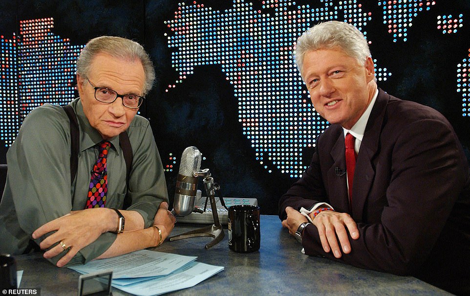 Larry King did exclusive sit-downs with every U.S. president and First Lady since Richard Nixon. King's famed NAFTA debate between then-Vice President Al Gore and Ross Perot in 1993 smashed cable industry ratings records and obtained the highest rating in CNN history - reaching more than 16.3 million viewers. King said  of all the Presidents he's interviewed, Clinton was the best. 'His one bad feature? He is always late'