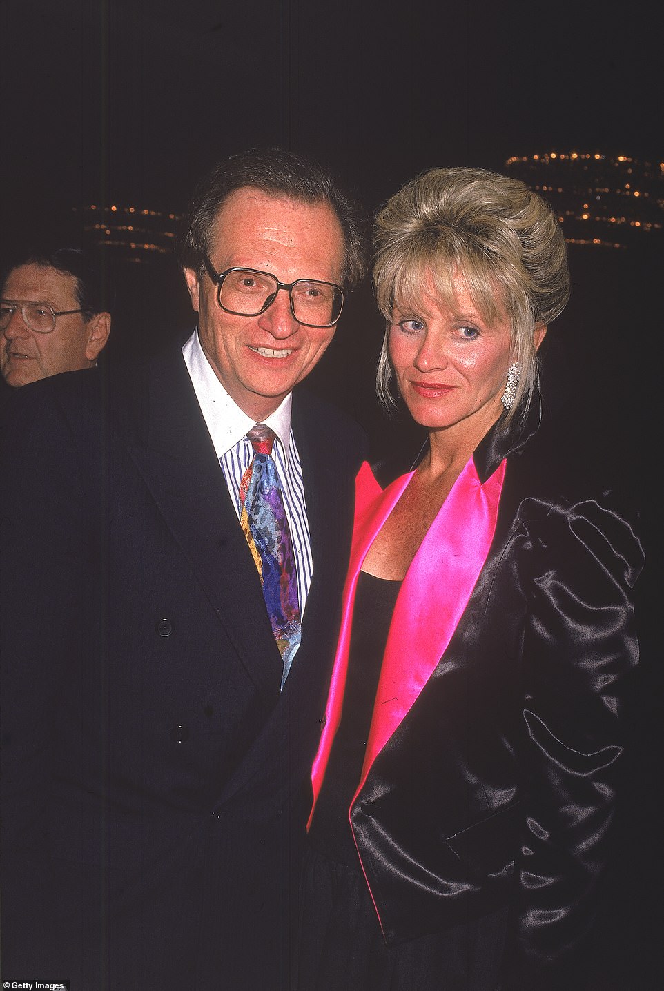 Larry King is pictured with his sixth wife (and seventh marriage), Julie Alexander, he proposed on their first date and got married three months later. The couple divorced in 1992, the couple had no children. King didn't meet his son, Larry King Jr. from his second wife, Annette Kaye until he was 33-years-old. By the time Larry Jr was born, King was already married to his third wife. 'I knew there was a Larry King Jr out there, I'd heard that, but I didn't know he was mine. The marriage was very short and she told me if it's a boy, I'm gonna name him Larry King Jr,' explained the King to The New York Post in 2009. 'Then I never heard again'