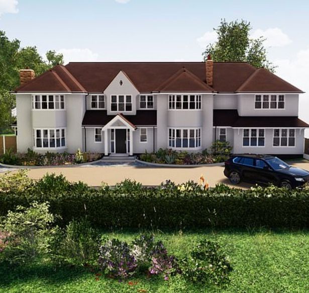 The couple's Essex home will receive both side and front extensions