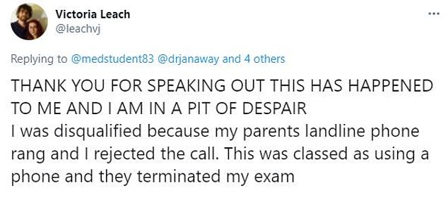 One anonymous medical student took to Twitter to share the treatment some students were subject to during their exams and others were quick to share their own experiences