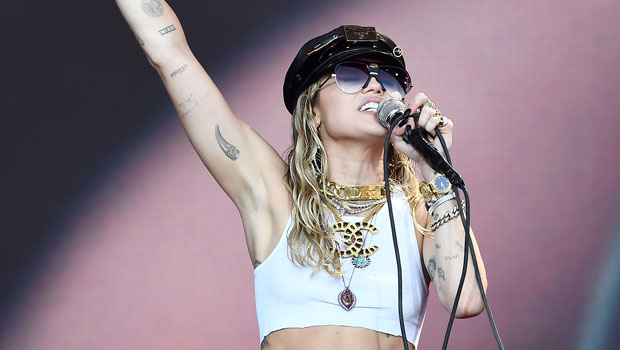 Miley Cyrus Rocks Skintight Latex Jersey After She’s Announced To Perform At Super Bowl — See Pic