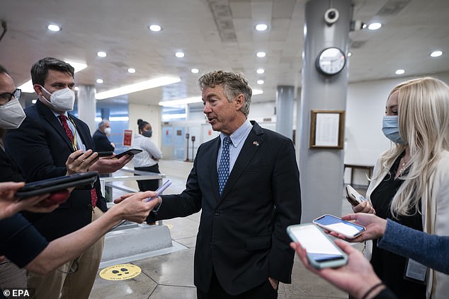 Senator Rand Paul told reporters before his vote that he wanted to get enough Republican senators to vote with him to prove there were not enough votes to convict Donald Trump
