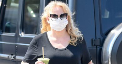 Rebel Wilson Shows Off Her Amazing 60 Lb. Weight Loss In Tight Leather Leggings On Movie Set