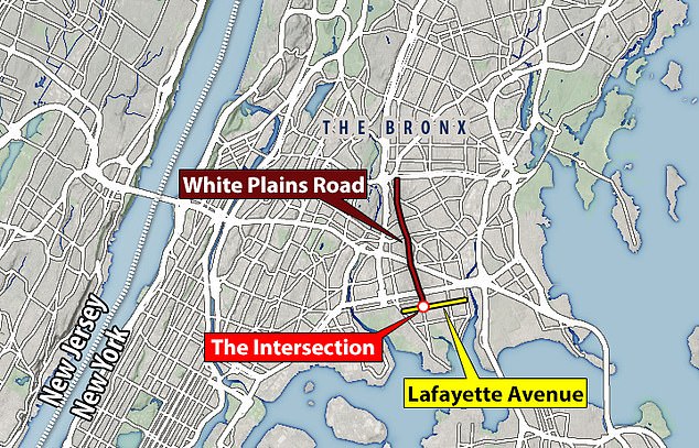 The shooting took place on the intersection between Lafayette Avenue and White Plains Road in the Soundview section of the Bronx