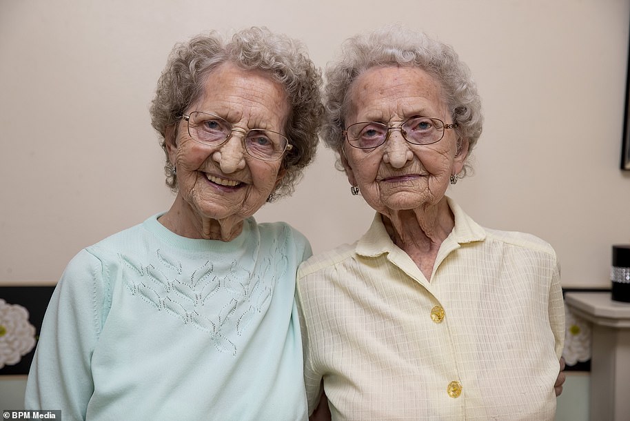 As Britain's oldest identical twins, Doris Hobday and Lilian Cox, 96, won admirers not just for their age but also their wicked sense of humour