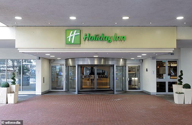 Government sources say people will have to pay for the cost of their stay – perhaps as much as £1,500. Pictured: The Holiday Inn at Heathrow