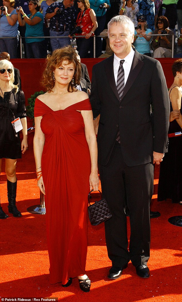 'I was sad': In 2010, the 74-year-old Oscar winner discussed her 2009 split with Robbins, which angered fans of the longtime acting couple who never married (pictured in 2008)