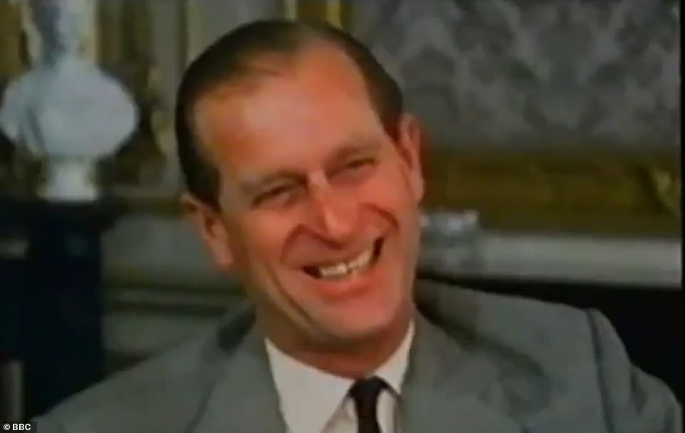 The was a gale of laughter around the table led by Prince Philip who loved the joke by his wif