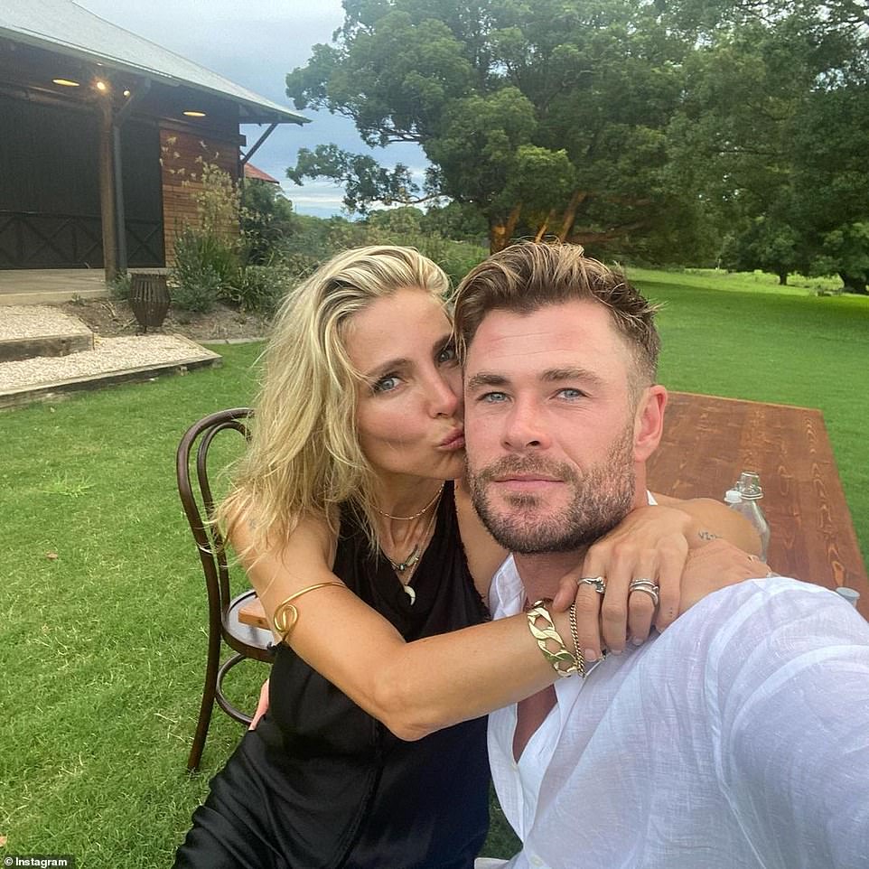 Flipping great: Chris Hemsworth (right) and Elsa Pataky's (left) mega mansion is complete - and the luxurious, opulent home has skyrocketed in price since the family moved in