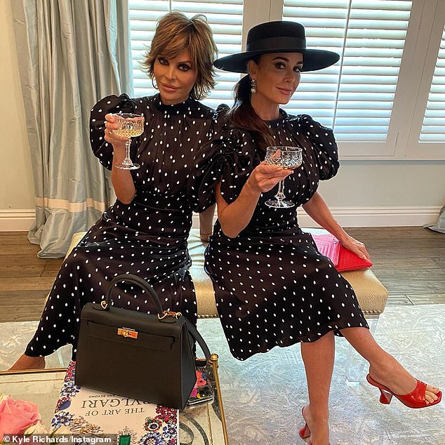 Her too? The blonde said there were other RHOBH stars who did not show her any love but did not name names; Lisa, left, with costar Kyle Richards, right