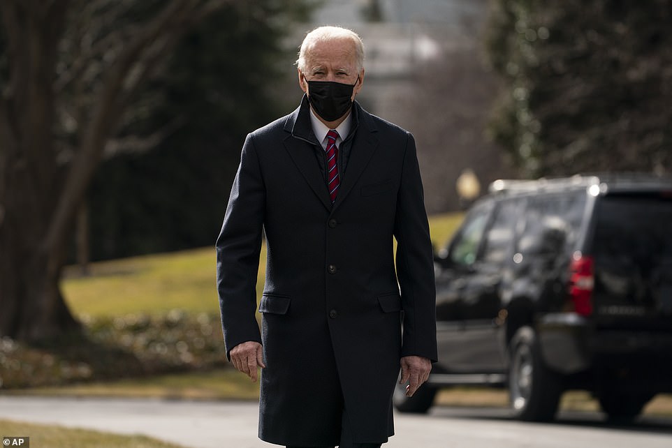 The trip to Walter Reed National Military Medical Center was Biden's first official trip outside the White House