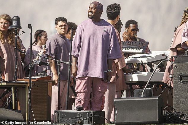 Two years ago: Kanye West performs Sunday Service during the 2019 Coachella Valley Music And Arts Festival on April 21, 2019 in Indio, California