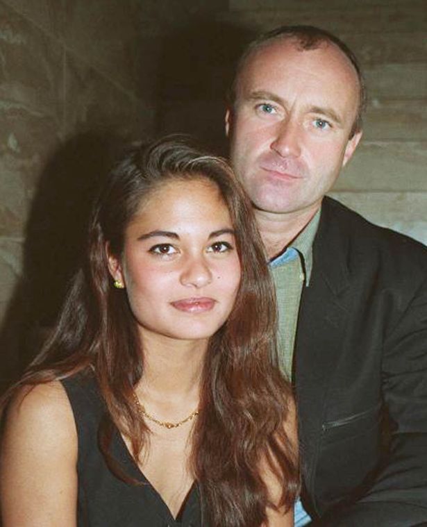 Phil Collins and Orianne Cevey in 1994