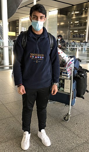 Sidd Raj, 23 who had been in Dubai for the past two weeks visiting relatives, told MailOnline that he heard about the travel ban at 10pm local time yesterday, which prompted him to immediately change his ticket