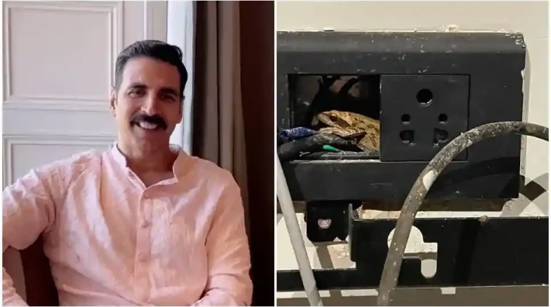 Akshay Kumar shares pic of a frog in an electrical socket: ‘Was looking to charge my phone, this one is clearly occupied’