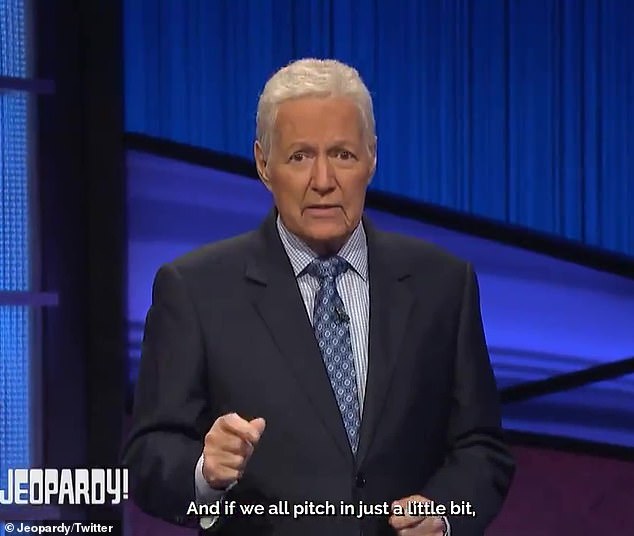 Alex Trebek urged Jeopardy! viewers to help COVID-19 victims days before his death