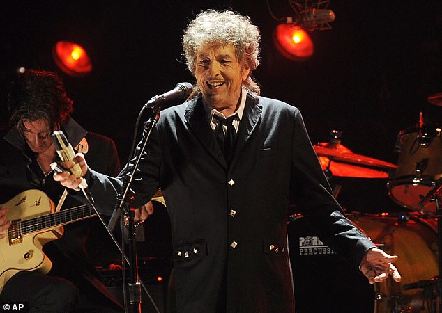 Taking him to court: Bob Dylan (above 2012) and Universal Music Group are being sued by the widow of songwriter Jacques Levy, who collaborated with the Like A Rolling Stone artist on his 1976 album Desire