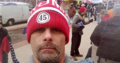 Britney Spears’ ex-husband Jason Allen Alexander is pictured at Trump rally outside the Capitol