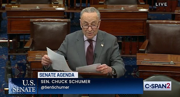 Chuck Schumer says Nancy Pelosi will send the Senate Donald Trump’s impeachment article on Monday