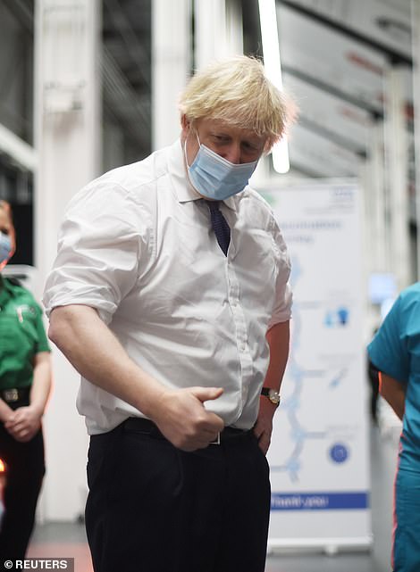 On a visit to the vaccination centre at Ashton Gate Stadium in Bristol today, Boris Johnson said around 2.4million jabs have now been administered