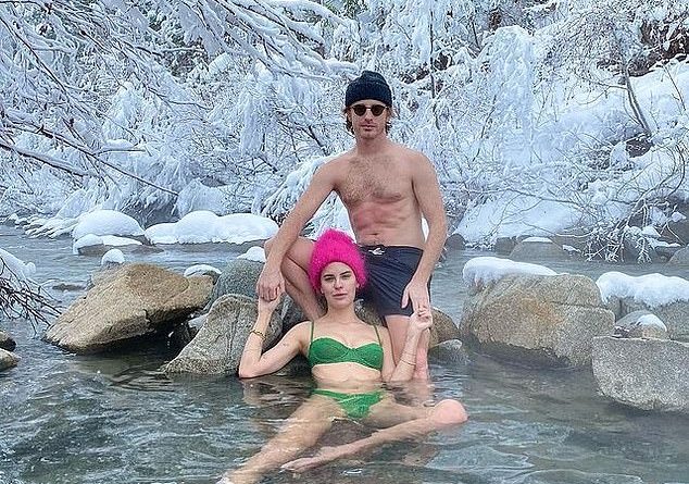 Demi Moore’s daughter Tallulah Willis poses in a bikini as she takes a dip in a SNOW-lined creek