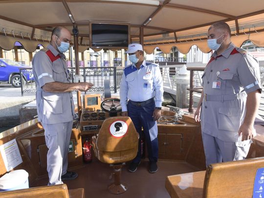 Dubai’s abra drivers given training on COVID-19 precautions