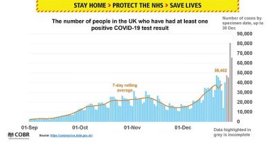Eighty thousand people tested positive for Coronavirus on 29 December