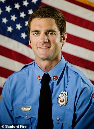 Sanford firefighter and paramedic, Andrew Williams (pictured), was arrested by the FBI on Tuesday